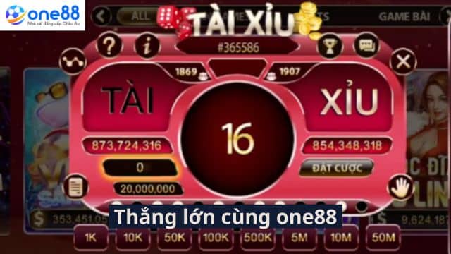 Thắng lớn cùng nhà cái One88